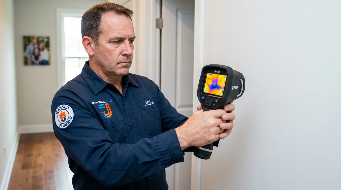 Thermal imaging leak detection by Johns Plumbing LLC in Sugar Land